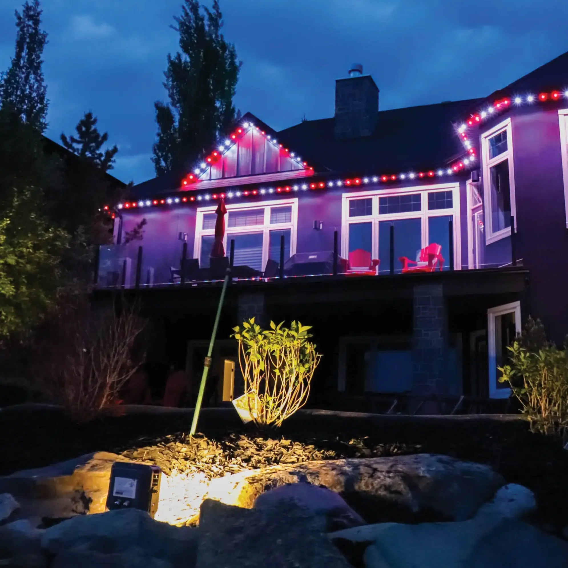 showroom facade install about alba lights with app control