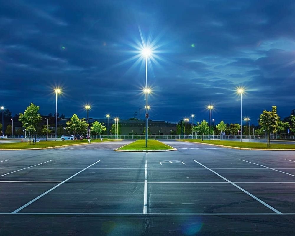 Parking Lot Bollards — commercial outdoor lighting nyc