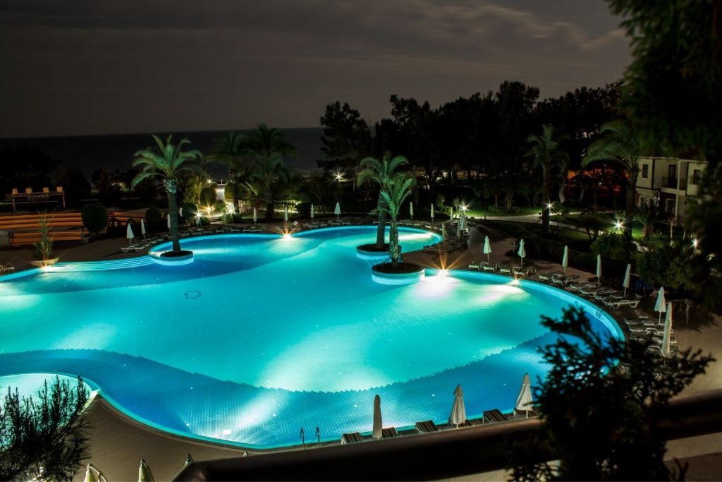 pool deck accents — gemstone leds for hoa lighting nyc