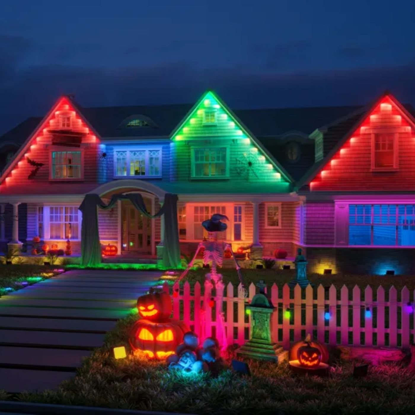 app presets controlling permanent led house lights