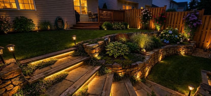 Lighting Near Steps, Slopes, or Uneven Ground