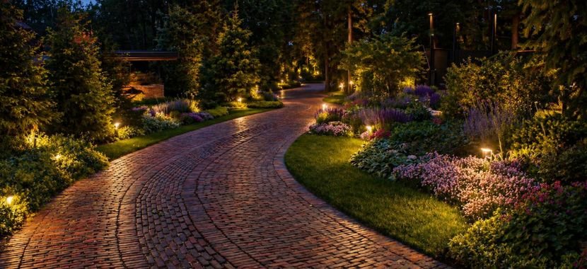 Borders or Landscaping Along the Driveway