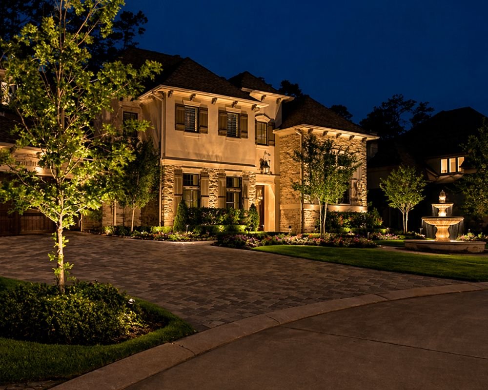 outdoor lighting in Manhattan, NY