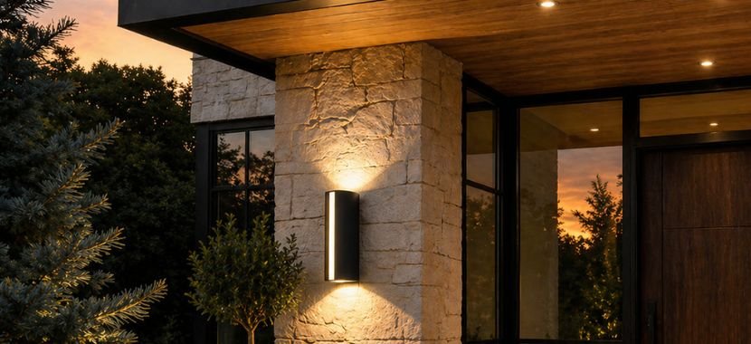 Wall-Mounted Sconces for Vertical Deck Lighting
